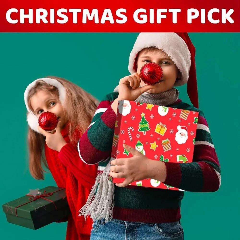 HAPPYPOP Christmas Gift Ideas Stocking  - Snowman Light Socks for 2-12 Years Old